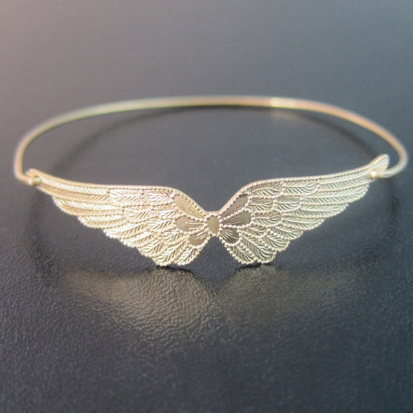 Double Wing Bracelet Gold Tone Patriotic Gift for Air Force Wife Gift Air Force Girlfriend Gift Airforce Mom Air Force Mom Gift Wing Jewelry