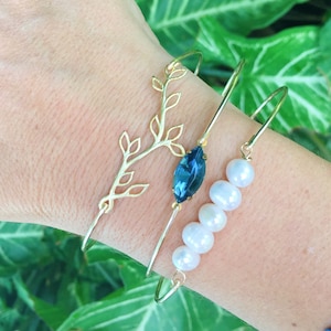 Bridesmaid Bracelet Set for Wedding Gifts Mother of the Bride Bracelet Bangle from Daughter Mother of the Groom Bracelet from Bride & Son