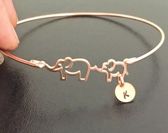 Mama & Me Elephant Bracelet New Mom Jewelry Unique Mothers Day Gift Mom from Baby Daughter or Son Personalized New Mom Gift New Mom Bracelet