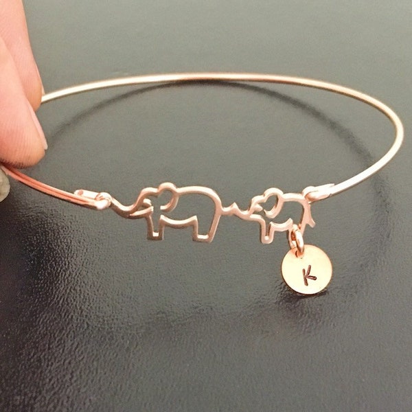 Mama & Me Elephant Bracelet New Mom Jewelry Unique Mothers Day Gift Mom from Baby Daughter or Son Personalized New Mom Gift New Mom Bracelet