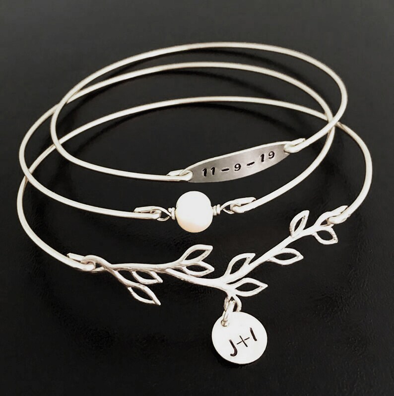 Sterling Silver Wedding Bracelets Wedding Day Jewelry Bride Etsy