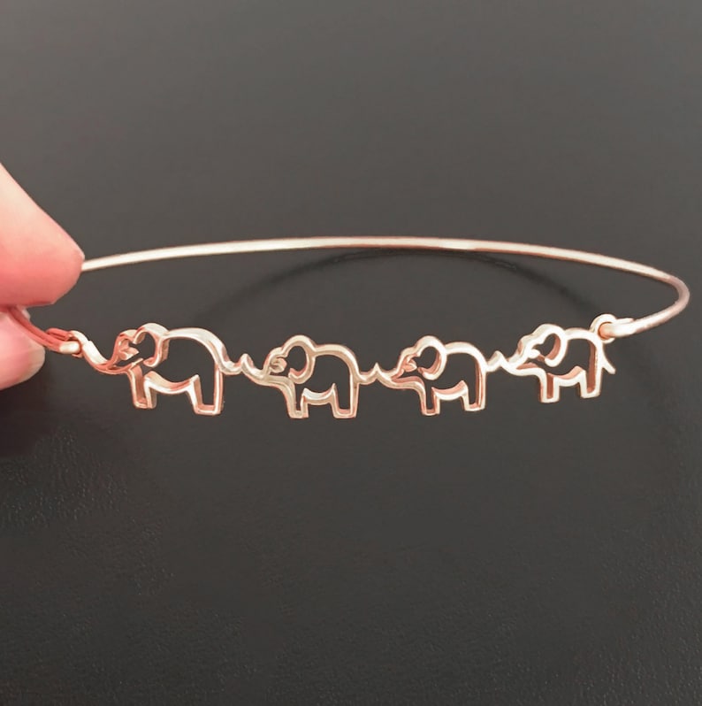 Mom with Baby Elephant Initial Bracelet Mothers Day Gift for Young Mom Elephant Gift Her Mothers Day Bracelet for Daughter or your Sister image 9