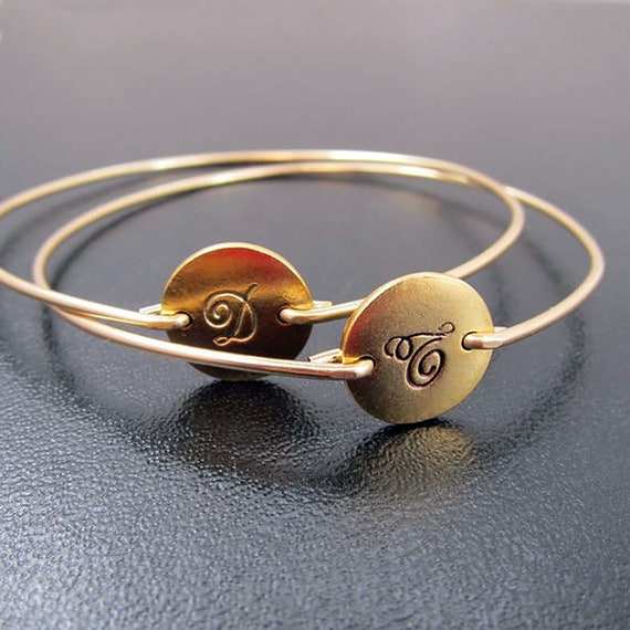 Etsy monogram deals bracelet
