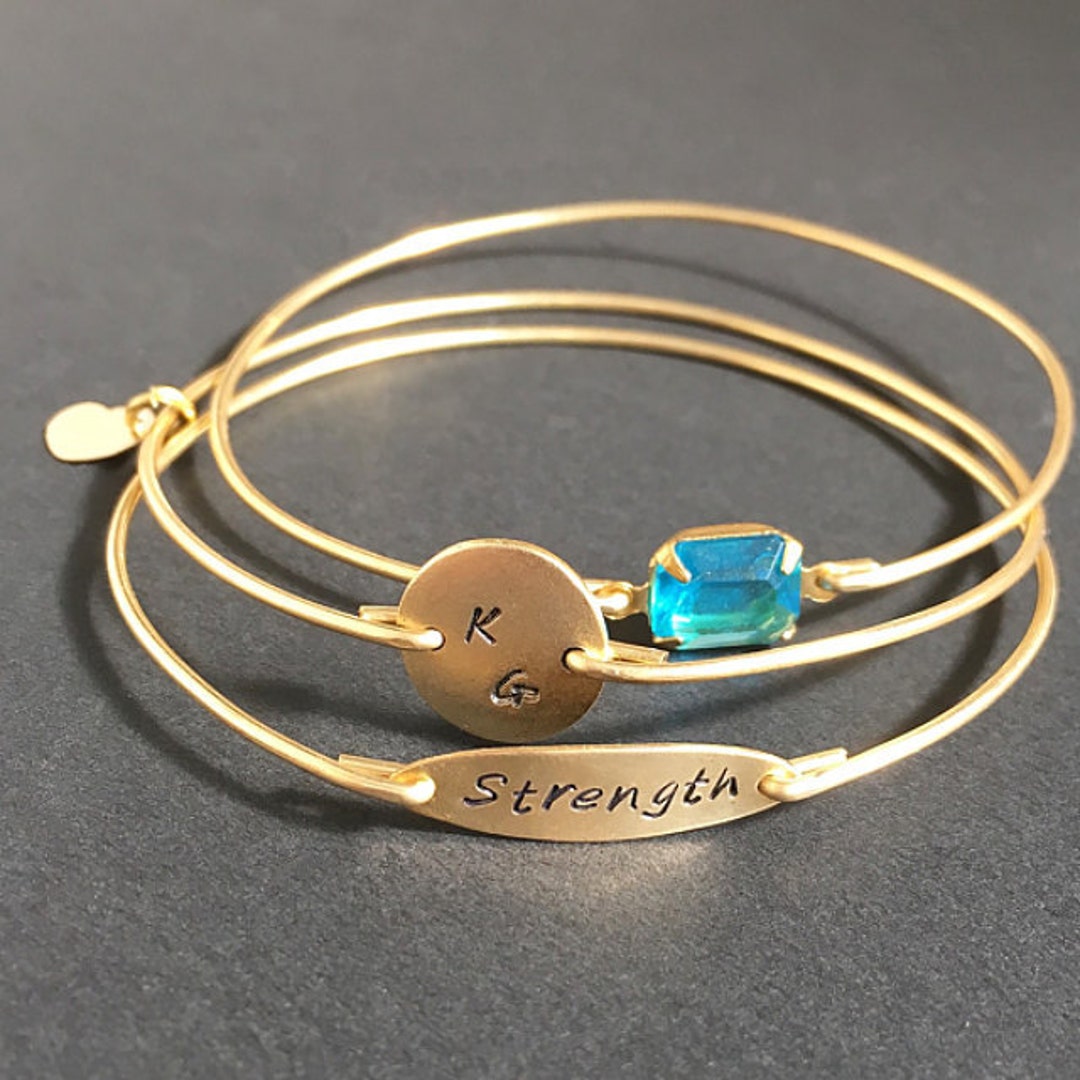 Strength Bracelet, Strength Jewelry, Custom Bracelets, Personalized ...