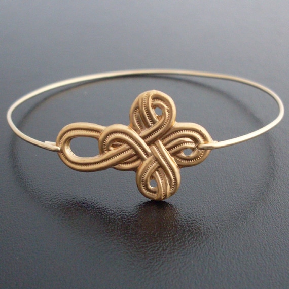 Nautical Knot Bracelet Gold Tone Sailor Knot Bracelet Etsy