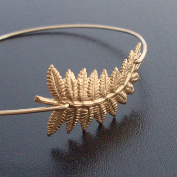 Autumn Fashion, Autumn Bracelet, Fern Bracelet, Fall Fashion, Fall Bracelet, Autumn Jewelry, Fern Bangle, Fern Jewelry, Fall Jewelry