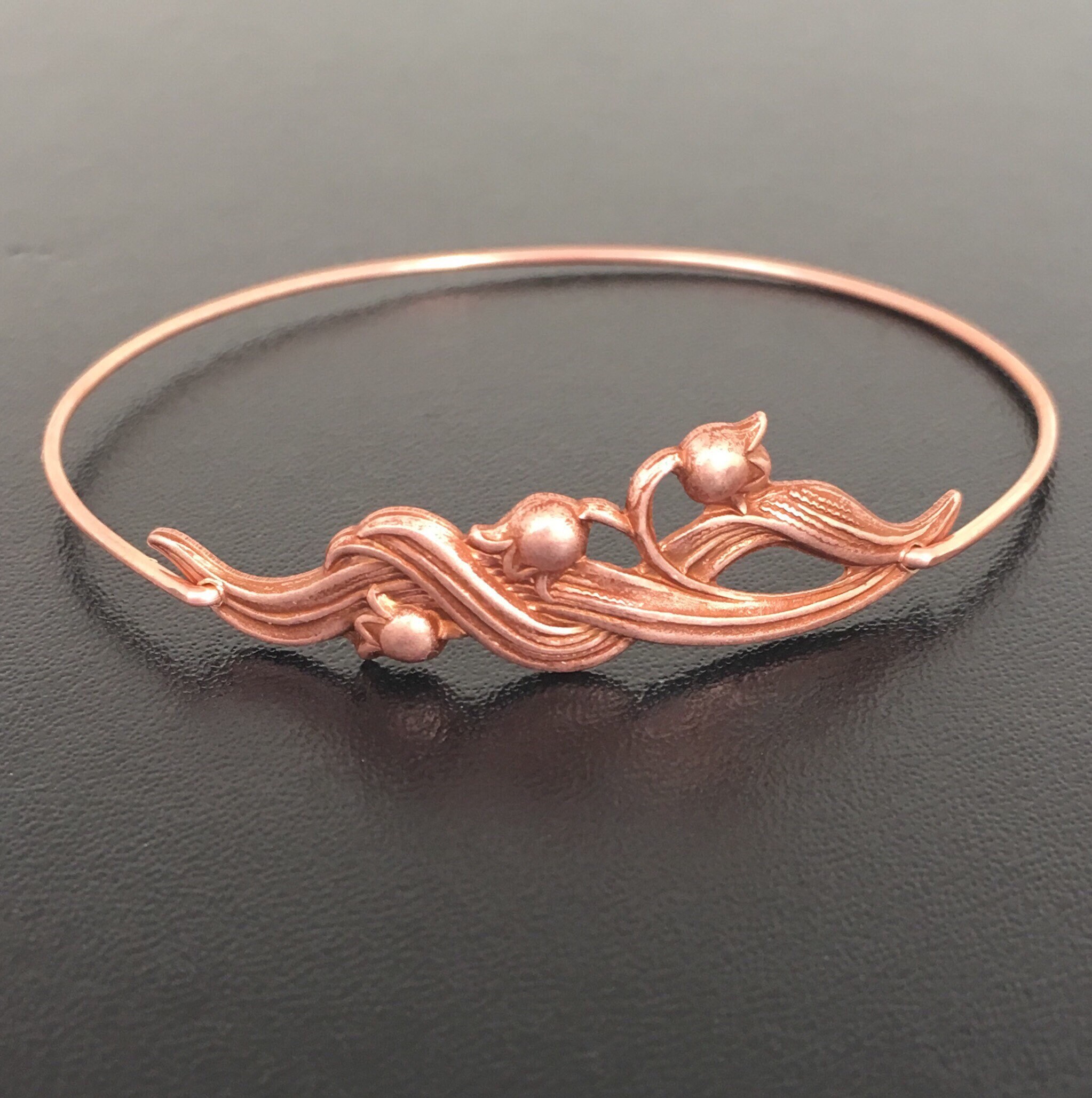 Lily Bracelet Lily of the Valley Jewelry Lily Jewelry Flower Etsy