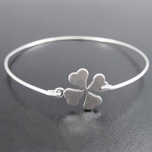 4 Leaf Clover Bracelet Good Luck Bracelet Irish Bracelet for Women St Patrick&#39;s Day Gift Friend Coworker Teacher Four Leaf Clover Bracelet