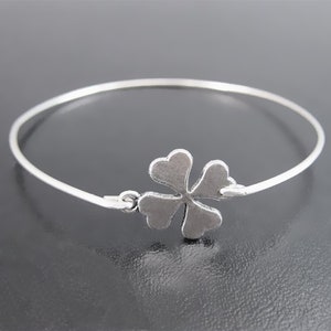 4 Leaf Clover Bracelet Good Luck Bracelet Irish Bracelet for Women St Patrick's Day Gift Friend Coworker Teacher Four Leaf Clover Bracelet