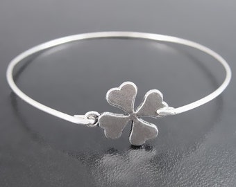 4 Leaf Clover Bracelet Good Luck Bracelet Irish Bracelet for Women St Patrick's Day Gift Friend Coworker Teacher Four Leaf Clover Bracelet
