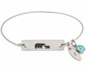 Mama Bear Bracelet New Mom First Time Christmas Gift from Baby Boy Son Toddler Husband 1st Time Mommy Gift Wife, Sister in Law or Daughter