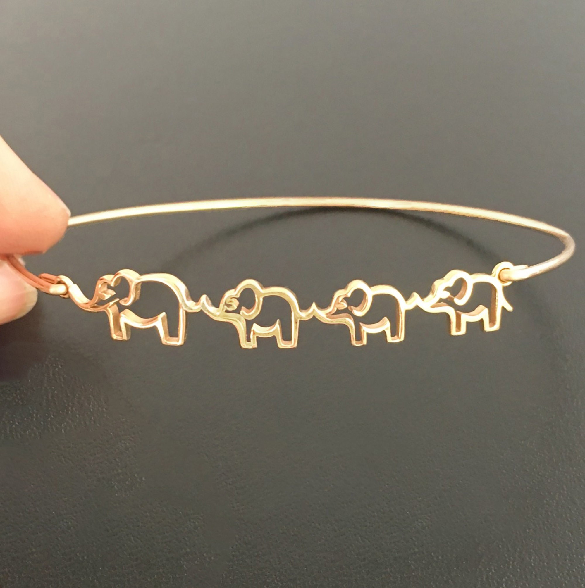 Paige Elephant Ankle Bracelet (Extension Available) – Blush Velvet Boutique