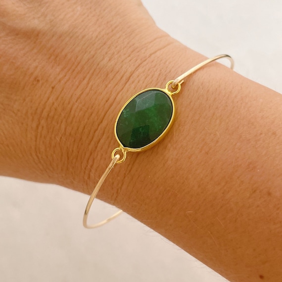 Green Stone Bangle Green Stone Bangle