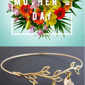 Unique Mothers Day Gift from Her Children Adult Kids Grown Daughter Son Family Tree Jewelry Mothers Day Bracelet Personalized Jewelry Mom image 10