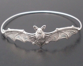 Bat Bangle Bracelet Halloween Bracelet Bat Jewelry Bat Bracelet 2024 Halloween Jewelry Women Halloween Gift Bat Gift Gothic Halloween Bangle