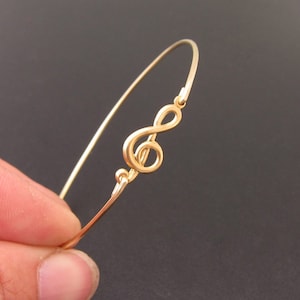 Treble Clef Bracelet Christmas Gift Music Lover Gift Musician Gift Music Teacher Appreciation Music Gift Her Music Bracelet Music Jewelry