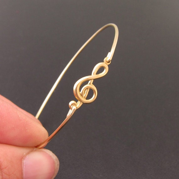 Treble Clef Bracelet Christmas Gift Music Lover Gift Musician Gift Music Teacher Appreciation Music Gift Her Music Bracelet Music Jewelry