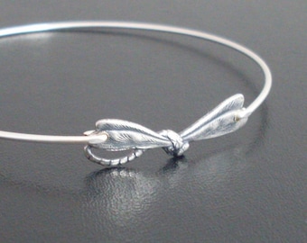 Dragonfly Jewelry Dragonfly Bracelet for Women Nature Gift for Nature Lover Jewelry Naturalist Gift Dragonfly Bangle Bracelet Frosted Willow