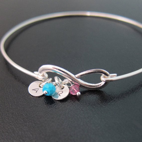 Infinity Mothers Day Bracelet With Initials Birth Month Beaded Sim Birthstones Bracelet Mom Grandma Aunt Grandmother Women Mothers Day Gifts Etsy Canada