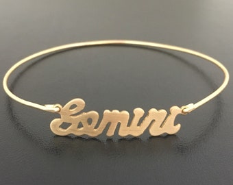 Gemini Bracelet Zodiac Gemini Gift Gemini Zodiac Jewelry Gemini Jewelry Astrology Gift Gemini Birthday Gift May June Bracelet Horoscope Sign