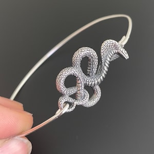 Cobra Bracelet Sterling Silver Constricta Serpent Jewelry Serpent Bracelet, Snake Jewelry Snake Bangle Serpent Bracelet