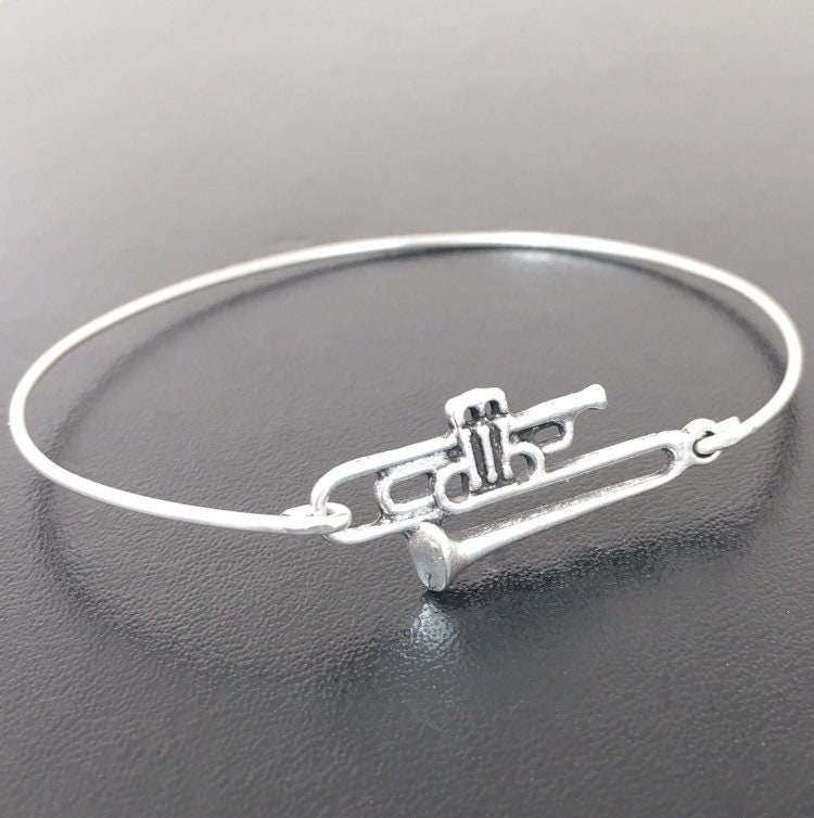 Trombone Bracelet Marching Band Jewelry Trombone Jewelry Trombone Gift