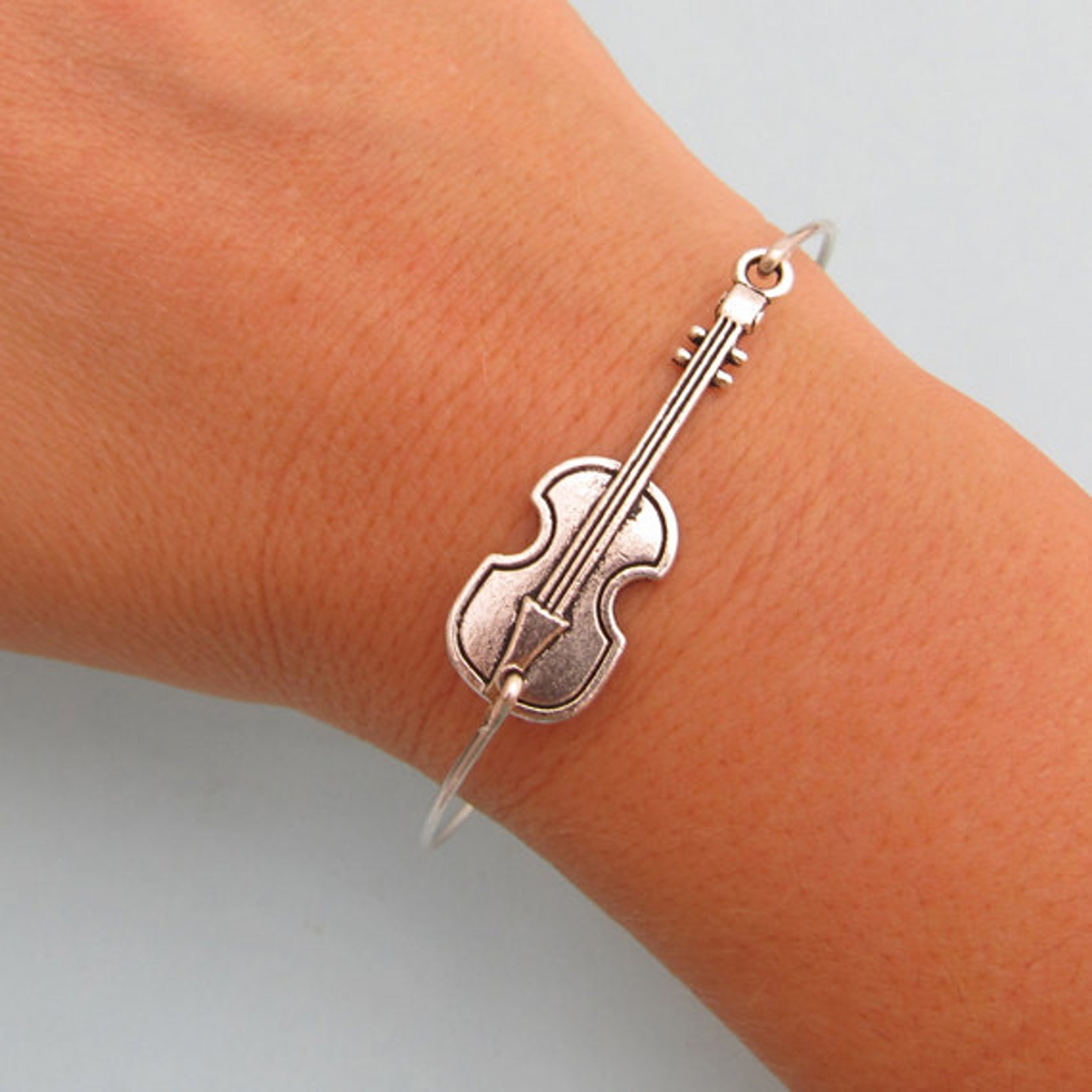 Violin Bracelet Violin Jewelry Music Theme Music Jewelry Etsy