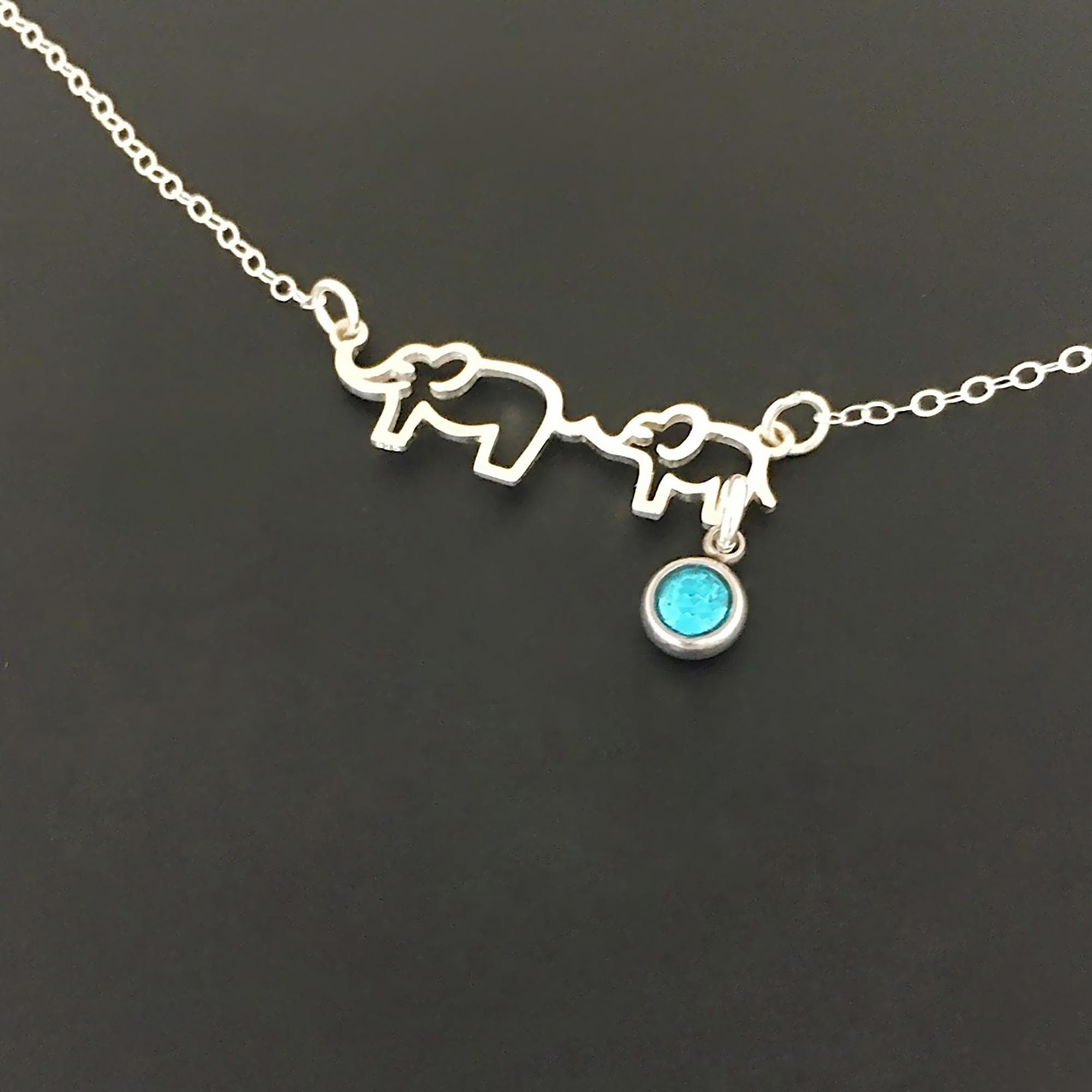 New Mom & Baby Elephant Mothers Day Necklace Mommy Jewelry 1st Time…