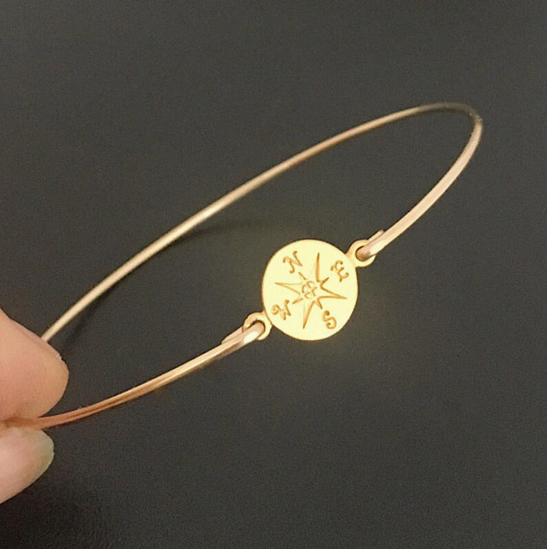 etsy compass bracelet