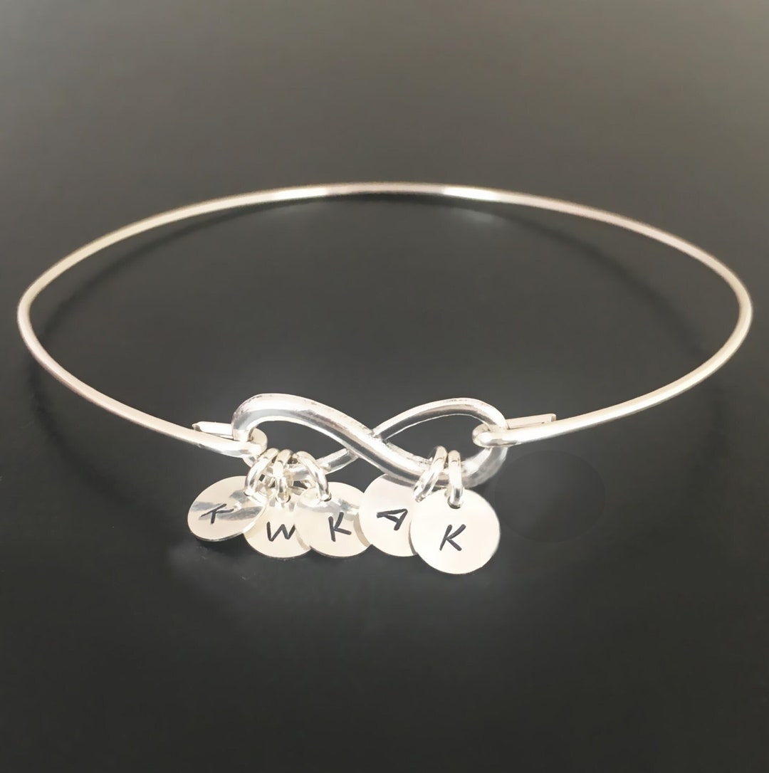 Set of Best Friend Bracelets Custom Mini Infinity Friendship