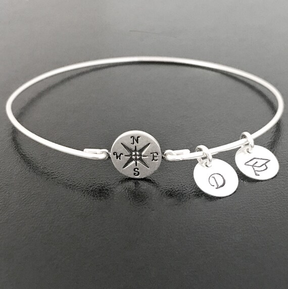 etsy compass bracelet