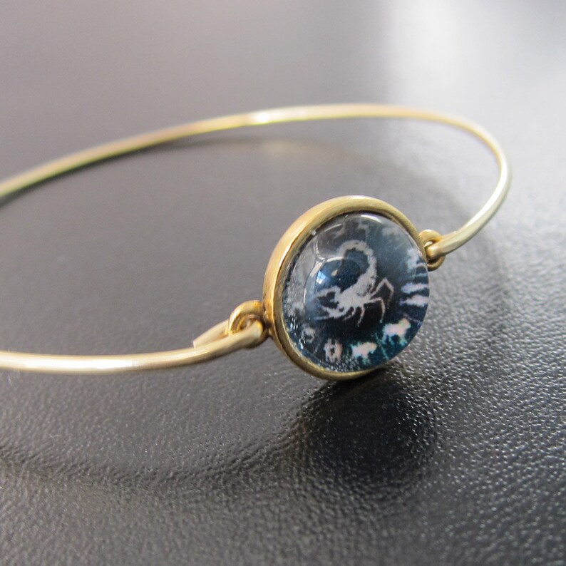 Zodiac Charm Bracelet Gold Zodiac Bracelet Zodiac Bangle Etsy