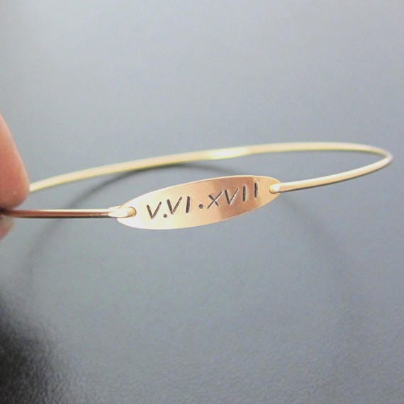 Roman Numeral Bracelet, Roman Jewelry Theme, Wedding Bracelet, Wedding