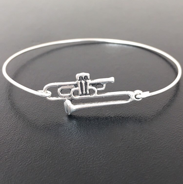 Trombone Bracelet Marching Band Jewelry Trombone Jewelry Trombone Gift