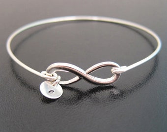 Mini bracelet infini personnalisé bracelet initial pour femme avec 1 à 10 charmes bas de Noël meilleur ami cadeau de Noël pour ses bijoux