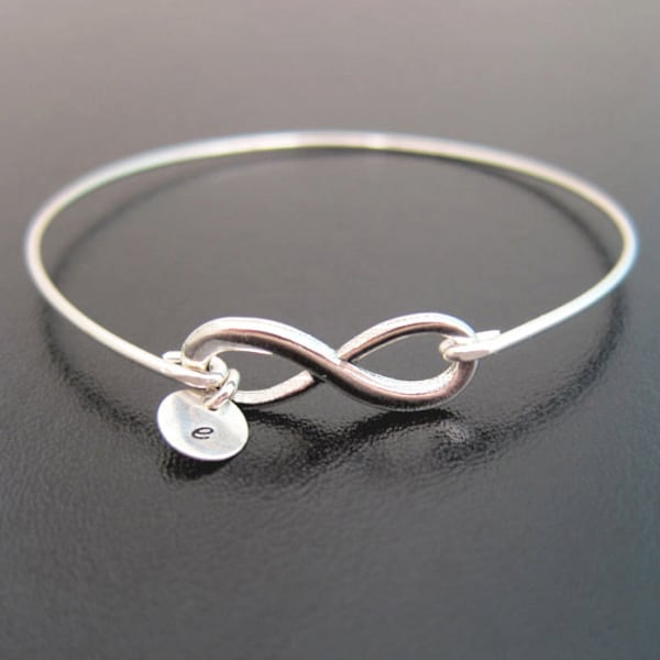 Mini pulsera de infinito personalizada para mujer, pulsera con inicial de 1 a 10 dijes, ideal como regalo de Navidad para tu mejor amiga.