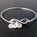 Mini Infinity Best Friend Bracelet 2, 3, 4, 5 or 6 Initial Charm Friendship Bracelet Best Friend Gift Birthday Gift Best Friend Jewelry