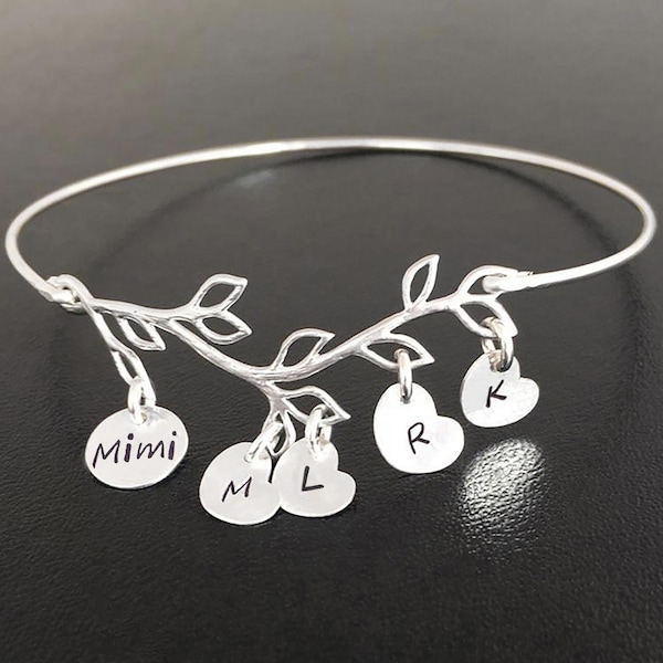 Mimi Charm Bracelet Personalized Mimi Gift Idea Mimi Christmas Gift Mimi Birthday Gift from Grandkids Mimi Jewelry Family Bracelet for Women