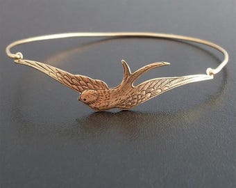 Sparrow Bracelet Sparrow Jewelry Bird Bracelet Bird Jewelry Bird Charm Bracelet Nature Jewelry for Women Bird Gift for Women Sparrow Bangle