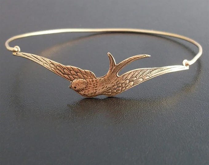 Sparrow Bracelet Sparrow Jewelry Bird Bracelet Bird Jewelry Bird Charm Bracelet Nature Jewelry for Women Bird Gift for Women Sparrow Bangle