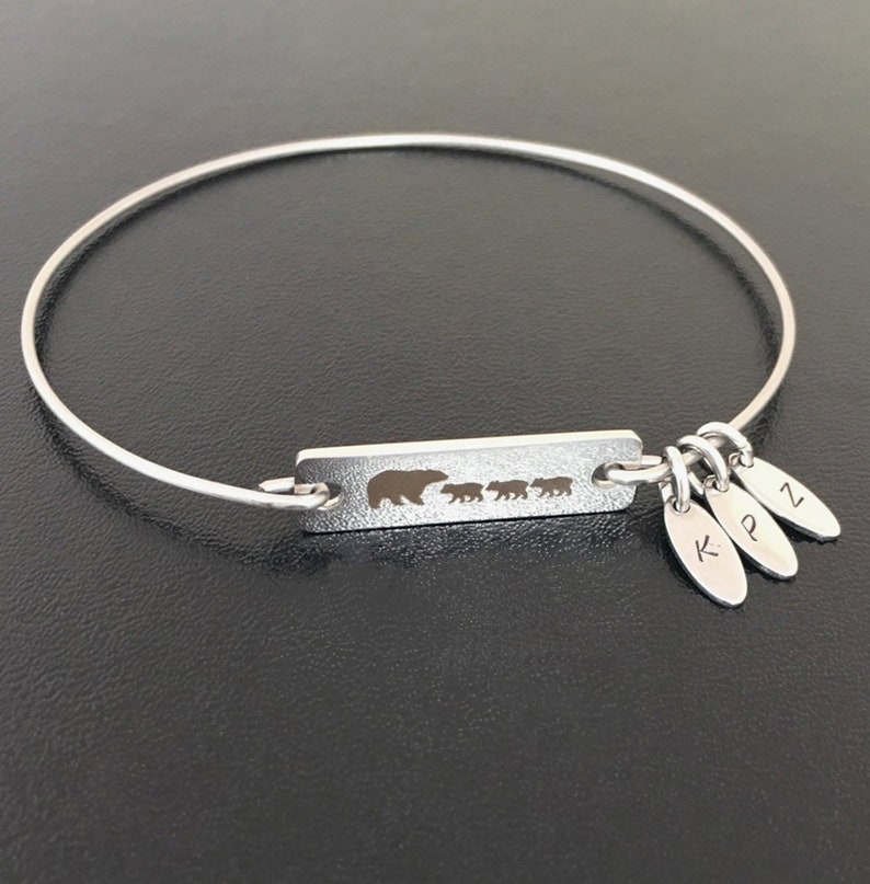 Mama Bear Bracelet with Charms Mom Jewelry Personalized Gift Mom Gift Idea Mothers Day Gift Mom Birthday Gift from Daughter Son Husband Kids image 7