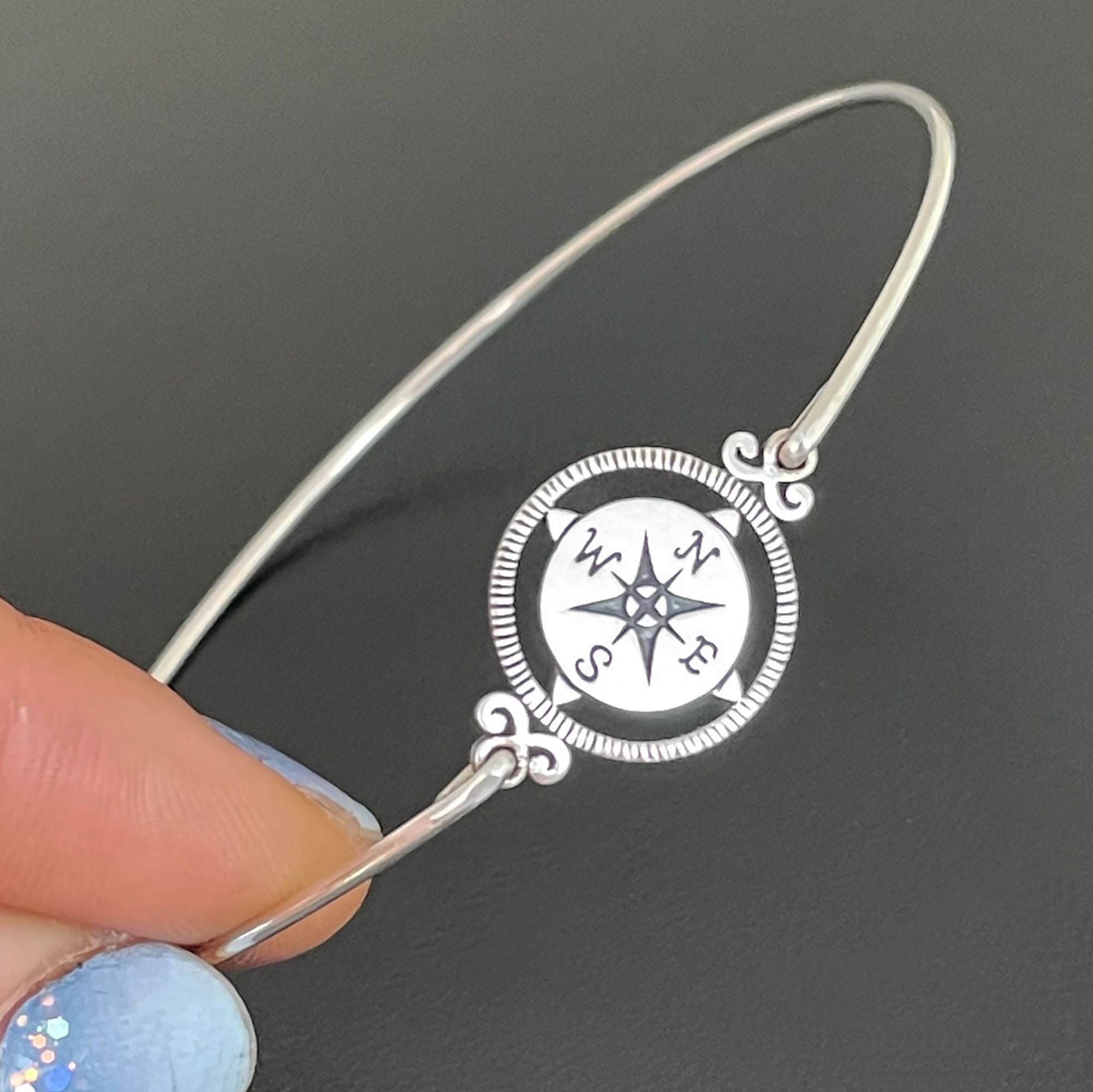 Silver online graduation bracelet