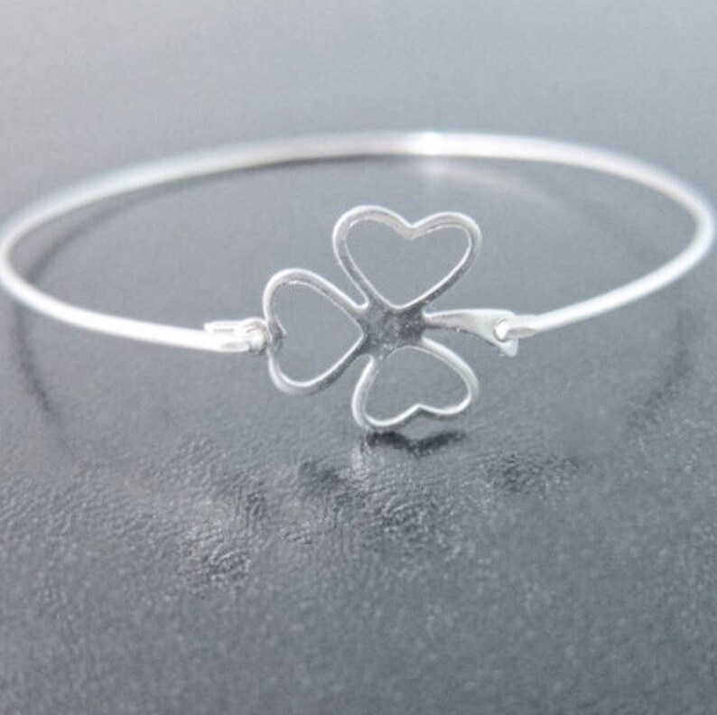 Shamrock Bracelet 3 Leaf Clover Bracelet Clover Jewelry St. Etsy
