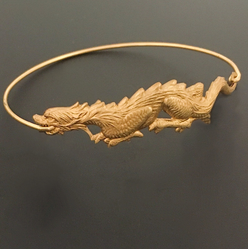 Dragon Bracelet for Women Dragon Jewelry Chinese New Year Bracelet Chinese New Year Gift Chinese Jewelry Theme Mystical Dragon Lover Gift 14k Gold Filled