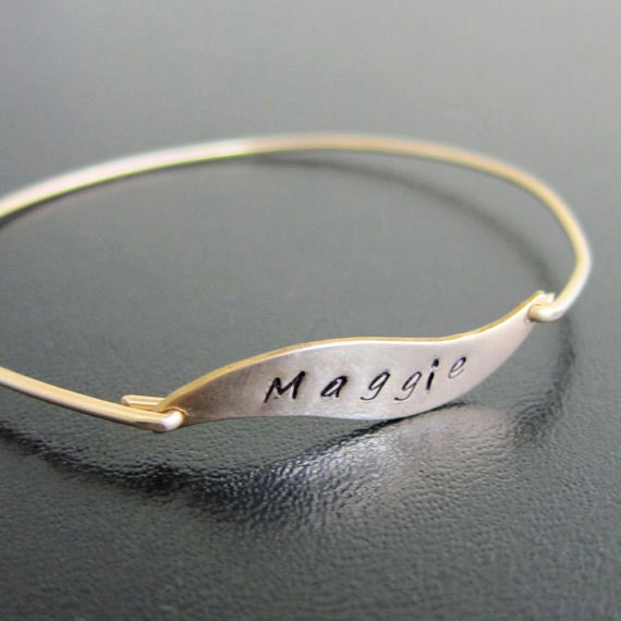Gold & Silver Personalized Engraved Bracelets | Monica Vinader