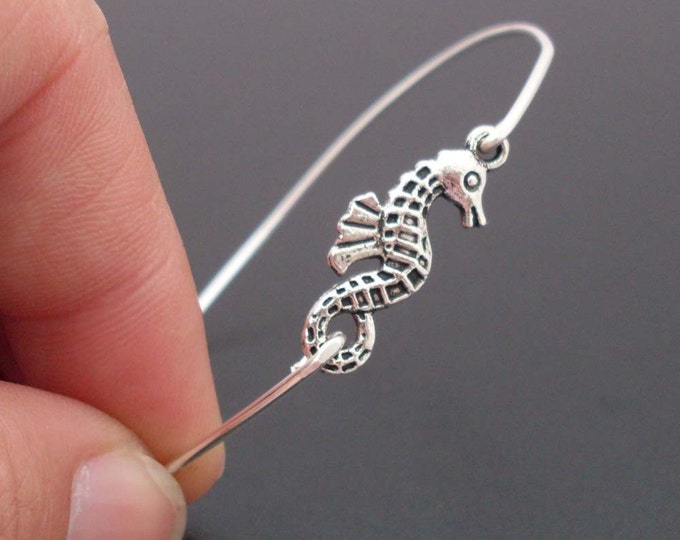 Sea Horse Bracelet Sea Horse Jewelry Seahorse Bracelet for Women Seahorse Charm Bangle Bracelet Ocean Jewelry Sea Jewelry Sea Life Jewelry