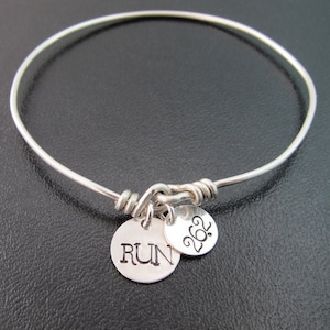 Marathon Bracelet, Marathon Bangle, Marathon Jewelry, 26.2 Bracelet, 26.2 Jewelry, Runner Bracelet, Runner Jewelry, Run Bracelet Run Jewelry