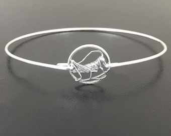 Sterling Silver Cricket Bracelet, Lucky Charm Bracelet for Women, Cricket Jewelry, Entomology Gift, Good Luck Bracelet, Good Luck Jewelry