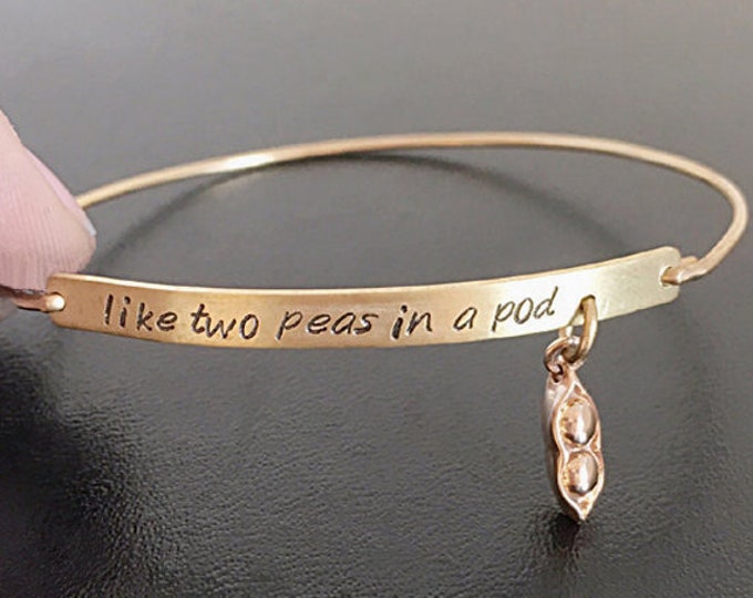 Two Peas in a Pod Jewelry Gift Best Friend Peas in a Pod Bracelet Meaningful Gift Birthday Present Best Friend Thoughtful Sentimental Gift