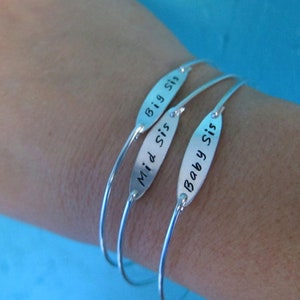 Big Sister Lil Sister Bracelet Set Cute Gifts for Sisters Big Sister Little Sister Gift Sister Christmas Gifts Jewelry Set Teens & Adults image 2